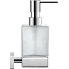 Image de Duravit, Distributeur de savon + porte-savon, Distributeur de savon KARREE verre chromé mat
