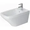 Image de Duravit, Cuvette toilettes + bidet, Bidet suspendu DURASTYLE avec cuvette HLB 370x620mm 1 trou de robinet blanc
