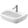 Image de Duravit, Lavabo, Lavabo D-CODE MED sans meuble avec plan de toilette 550x430mm 1 robinetterie blanche (430 mm, 550 mm)