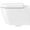 Image de Duravit, Abattant WC, WC suspendu DARLING NEW RIMLESS profond, 370x540mm blanc WG