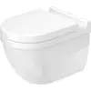 Image de Duravit, Cuvette toilettes + bidet, WC sans rebord Starck 3 blanc mural 2527090000
