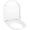 Image de Geberit, Abattant WC, Siège WC MANGO avec couvercle, charnières chromées blanc