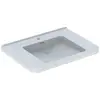 Image de Geberit, Lavabo, Keramag / lavabo Renova Comfort Square encastrable 75 cm blanc 128575000 (550 mm, 750 mm)