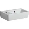 Image de Geberit, Lavabo, Lave-mains Renova Compact 40 x 25 cm blanc trou de robinetterie à gauche 276240000 (250 mm, 400 mm)