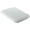 Image de Geberit, Abattant WC, Keramag / Siège de WC iCon Square blanc 571910000 avec dispositif d'abaissement automatique