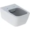 Image de Geberit, Cuvette toilettes + bidet, Keramag / WC profonds sans rebord iCon Square blanc mural Keratec 201950600