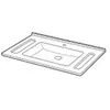 Image de Geberit, Lavabo, Système de sonorisation   70 x 55 cm   Avec batterie   Blanc (550 mm, 550 mm)