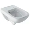 Image de Geberit, Cuvette toilettes + bidet, Renova Plan Rimfree blanc mural 202170000