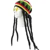 Image de Bonnet jamaïcain avec dreadlocks & lunettes