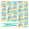 Image de Pearl : 100 pinces à linge en plastique 7 cm en 4 coloris