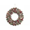 Image de Infactory : Couronne de Noël lumineuse - Ø 44 cm - Reflets rouges