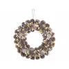 Image de Infactory : Couronne de Noël lumineuse - Ø 44 cm - Reflets beiges
