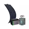 Image de TKA : Kit panneau solaire 200 W avec régulateur de charge MPPT-110, batterie et câbles