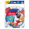 Image de Vileda facile tordre et nettoyer turbo 2 en 1 balai recharge tête, en microfibre, blanc/rouge