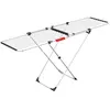 Image de Vileda séchoir Doble - séchoir sur pieds extensible avec plateaux coulissants aluminium / acier - 22m de capacité de séchage + portes-chaussettes + 2 roulettes- ref 157245