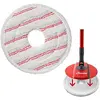 Image de Vileda Chiffon de rechange Spin & Clean, Ustensiles de nettoyage, Blanc, Rouge