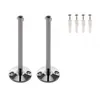 Image de Supports longs pour câble tendu t.b.t, chrome, 2 pièces, 16 cm