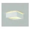 Image de PLASTRA 104 E27, plafonnier carré, plâtre blanc, max. 2x 25W