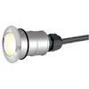 Image de Encastré de sol extérieur, rond, inox SLV POWER TRAIL-LITE®, LED, 1W, 3000K, IP67, collerette inox 316