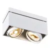 Image de KARDAMOD CARRE DOUBLE QPAR111 plafonnier, blanc, GU10, max. 2x75W