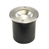 Image de Encastré de sol extérieur, rond, inox, LED SLV ROCCI, 8,6W, 3000K, IP67, collerette inox 316