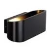 Image de Ossa 150 r7s, applique, ovale, noire, r7s 78mm, max. 100w, up down - slv - blanc