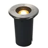 Image de Encastré de sol extérieur rond inox SLV SOLASTO, GU10/LED GU10 51mm, 6W max, IP67, collerette inox 304