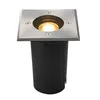 Image de Encastré de sol extérieur carré inox SLV SOLASTO, GU10/LED GU10 51mm, 6W max, IP67, collerette inox 304