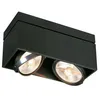 Image de KARDAMOD CARRE DOUBLE QPAR111 plafonnier, noir, GU10, max. 2x75W