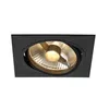 Image de NEW TRIA ES111 encastré, carré, noir, max. 75W, lames ressorts