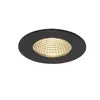 Image de Patta-1 encastré plafond, rond, noir, 12w, 3000k, 38°, alim incluse