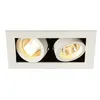 Image de Kadux 2 gu10 encastré carré, blanc, max. 2x50w