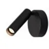 Image de Karpo, 1 spot, led, applique plafonnier rond, noir, 7,5w, 3000k - slv - blanc