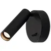 Image de Applique liseuse orientable rond Karpo LED 3000K - Interrupteur - Noir