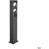 Image de Borne extérieure SLV ESKINA FRAME 75 double avec LEDs intégrées, anthracite, Hauteur 75 cm