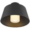 Image de Plafonnier PHOTONI extérieur conique noir E27 13W IP65 bord de mer - SLV - 1007586