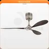 Image de Ventilateur de plafond moderne avec pales noyer massif chrome, télécommande , HELICO PADDEL BN-NB CASAFAN