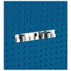 Image de Bott, Porte-outils mural, Porte-clés à douille Largeur 270 mm 8 logements pour douilles 1/2 pouce adapté aux plaques perforées