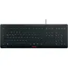 Image de CHERRY TAS STREAM PROTECT KEYBOARD Corded DE-Layout noir (DE, Filaire), Clavier, Noir