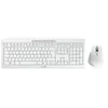 Image de CHERRY STREAM DESKTOP COMFORT - Ensemble clavier et souris - 100% - full size - sans fil - 2.4 GHz - QWERTZ - Allemand - commutateur : CHERRY SX - gris blanc