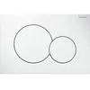 Image de Plaque de commande WC GEBERIT Sigma01 double touche: blanc alpin