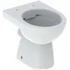 Image de Geberit, Cuvette toilettes + bidet, WC au sol Keramag / Renova cuvette sans rebord blanc KeraTect émaillé spécial sans siège WC