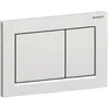 Image de Geberit, Plaque de déclenchement, Plaque de déclenchement Omega30 pour chasse d'eau à 2 débits (chrome mat / chrome brillant)