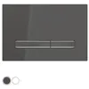 Image de Plaque de commande WC GEBERIT Sigma50 double touche, couleur métallique chrome noir: noir chromé, noir