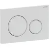 Image de Geberit, Plaque de déclenchement, Plaque de déclenchement Sigma 20 pour chasse d'eau à 2 débits (blanc mat/blanc)