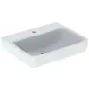 Image de Geberit, Lavabo, Renova Plan, lavabo, 60x48 cm, 1 trou pour robinet, sans trop-plein, 501637 (480 mm, 600 mm)