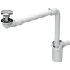 Image de Geberit, Siphon, vidange de lavabo/siphon de chambre pour un ou deux robinets à colonne (Ensemble de drainage, Siphon en bouteille)