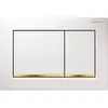 Image de Geberit, Plaque de déclenchement, plaque de fixation Omega 30 blanc/or/blanc 115.080.KK.1