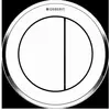Image de Geberit, Plaque de déclenchement, Télécommande type 10 poignée pneumatique de meuble à 2 niveaux blanc/chrome/blanc