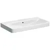Image de Geberit, Lavabo, Keramag / lavabo Smyle Square 90 cm blanc avec revêtement sans trou pour robinet 500250018 (480 mm, 900 mm)
